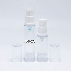 Juego de Botellas de Viaje de Plástico PET de 5ml y 10ml con Bomba Dosificadora sin Aire para Lociones, Protector Solar, Champú, Crema, Emulsión y Spray - Product Image 1