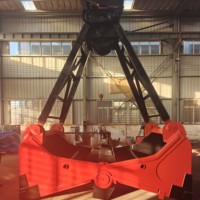 Accesorio de Cucharón Hidráulico con Control Remoto Inalámbrico y Motor para Excavadora Grúa de Servicio Pesado ACME 5-17T, Equipo de Construcción