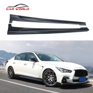 <b>Car</b> Side Skirts for 2014-2022 Q50 IP Style ABS Plastic Material <b>Car</b> Body Kit Side Lips for Q50 Without Color - Product Image 5