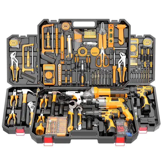 Hardware Electrical Power Combo Kit Cordless Herramientas Drill Machine Set Other Hand Wrench Tool Box Set Tools Kit Tool Sets