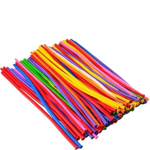 Ballons en latex Feile 260Q, version brillante, forme de poisson, couleurs assorties, lot de 100, décoration <span class=keywords><strong>pour</strong></span> fêtes, clowns, mariages - Product Image 1