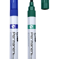 Lot de marqueurs permanents à alcool 6 mm en plastique, étanches, pour usage scolaire et de bureau, avec logo personnalisé, vente en gros usine
