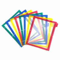Feuillets transparents en plastique PP A4 personnalisés, imperméables, avec intercalaires pour dossiers et onglets, couleurs personnalisables pour usage bureautique et scolaire