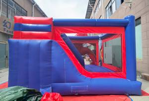 Château gonflable commercial avec toboggan et piscine intégrée - Product Image 3