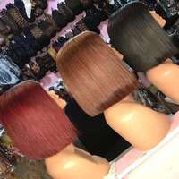 Perruque Lace Front Premium Personnalisée Grande Taille 360 HD Entièrement Transparente avec Cheveux Vierges Brésiliens Coupe Bob