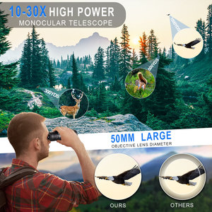 고배율 10-30배 줌 단안경 50mm 생활 방수 FMC 렌즈 코팅 대형 렌즈 고화질 - Product Image 6