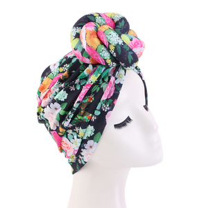 Turban pré-noué pour femme, grande taille, motif africain imprimé, pour usage quotidien et extérieur - Product Image 4