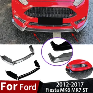 Pour MK6/7 2012-2017 Spoiler de pare-chocs avant Lame de protection diffuseur Couteau de vent Protection de carrosserie Extérieur - Product Image 1