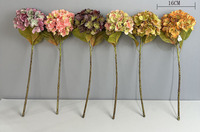 Hortensias artificiels 3D effet toucher réel pour centres de table de mariage, décors de table et arrière-plans - Collection Automne