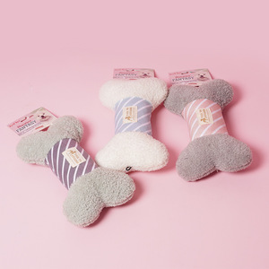Jouets en peluche qui grincent pour chiens, jouet à mâcher durable pour petits chiens, gris, blanc, vert - Product Image 2