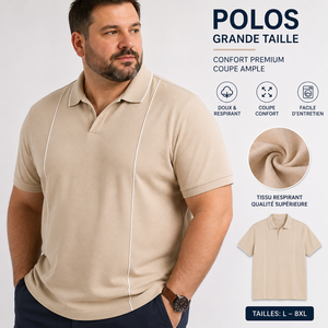 Polos Grande Taille pour Hommes – Polo de Golf de Luxe Personnalisé, Coupe Premium, Marquage sur Mesure, Fabricant - Product Image 1