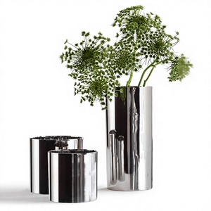 luxury stainless steel Flower Vase for Table Decor Vase Vase Flower Metal <b>Wedding</b> - Product Image 1