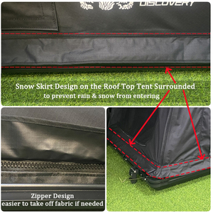 Tente triangulaire de toit de voiture pop-up d'été avec échelle télescopique en aluminium double couche pour voitures d'<span class=keywords><strong>occasion</strong></span>, en tissu Oxford pour événements - Product Image 5