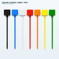 Etiquetas de Identificación para Cables, Multicolores, de Nailon, con Cierre Automático, para Organización y Clasificación de Cables