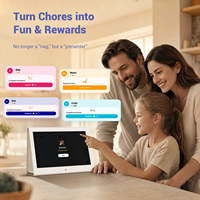 Calendrier numérique intelligent WiFi MWE US Stock, écran large HD LCD IPS de 10,1 pouces, cadre photo mural ou de bureau