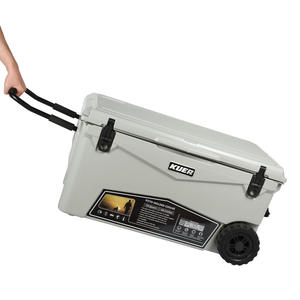 Nevera rotomoldeada Kuer de 70 cuartos con ruedas para camping, pesca y uso al aire libre - Product Image 1