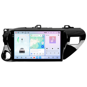 Reprodutor de Rádio para Carro com Tela <span class=keywords><strong>Touch</strong></span> de 10.1 Polegadas 2 Din Android 15.0 4G+WIFI BT GPS FM Carplay para <span class=keywords><strong>Toyota</strong></span> <span class=keywords><strong>Hilux</strong></span> 2016-2018 Unidade Principal LHD - Product Image 1