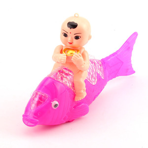 Lanterne électrique en forme de poisson porte-bonheur avec design lumineux pour bébé, jouet musical portable pour enfants, décoration du Nouvel An chinois - Product Image 1