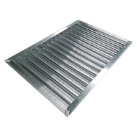 Grille de ventilation moderne en aluminium sur mesure avec filtre à air, moustiquaire et persiennes de retour d'air, installation facile et fixation murale