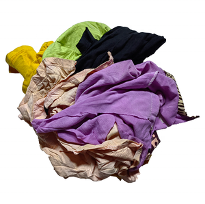 Trapos de taller de colores de alta absorbencia <span class=keywords><strong>Trapo</strong></span> <span class=keywords><strong>Industrial</strong></span> Mutilado <span class=keywords><strong>1</strong></span> <span class=keywords><strong>Kg</strong></span> Camiseta Textil Trapos de algodón - Product Image 4