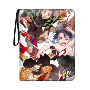 Álbum de Tarjetas de Cuero PU, Anime Demon Slayer <span class=keywords><strong>DBZ</strong></span> Haikyuu, Carpeta con Cierre para Tarjetas de Juego, Regalos y Juguetes para Niños - Product Image 6