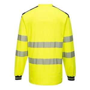 PORTWEST - T185YBRM PW3 hi-vis <b>long</b> <b>sleeve</b> yellow/<b>black</b> <b>T</b>-<b>shirt</b> - EAN 5036108303823 HI-VIS WORKWEAR - Product Image 2
