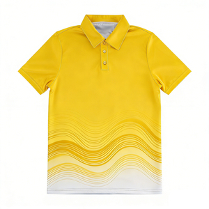 ออกแบบโลโก้พรีเมียมตามสั่ง เสื้อโปโลคอปกผู้ชาย ผ้าโพลีเอสเตอร์ ระบายอากาศ แห้งเร็ว ซับเหงื่อ หลากสี สำหรับฤดูร้อน สไตล์หรูหรา - Product Image 4