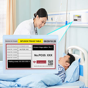 Etiqueta de Carro Médico con Pantalla de Tinta Electrónica (E-Paper) Inalámbrica, Ahorro de Energía, Actualización Inalámbrica, Fabricación OEM/ODM, Batería de Larga Duración para Hospitales, <span class=keywords><strong>IoT</strong></span> Médico Inteligente - Product Image 1