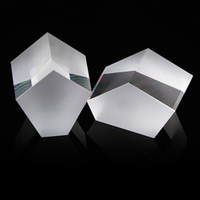 Prisme cubique optique à angle droit en verre BK7 de haute qualité et haute dureté, personnalisable OEM, pour jumelles et microscopes, avec revêtement AR/AL
