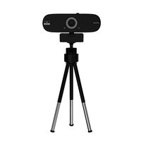 Webcam USB HD W8 avec micro intégré, Plug and Play, autofocus, 30 ips pour l'enseignement, le streaming et les appels vidéo