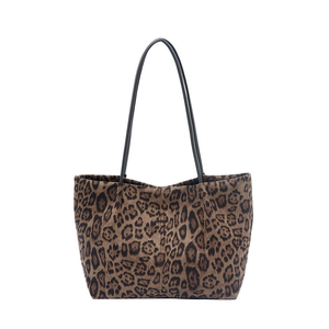 กระเป๋าสะพายไหล่ของผู้หญิงกระเป๋าสะพายไหล่สายเดียวความจุขนาดใหญ่เก๋ไก๋เรียบง่ายทันสมัยพิมพ์ลายเสือดาว - Product Image 3