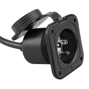 Prise de courant NEMA 15A, prise d'alimentation RV 125V avec cordon d'extension double intégré de 18 pouces, <span class=keywords><strong>adaptateur</strong></span> en Y - Product Image 4