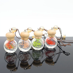 New Design 7ml Clear <strong>Car</strong> Perfume Pendant <strong>Refillable</strong> Air Freshener <strong>Diffuser</strong> Glass Bottle OEM - Product Image 5