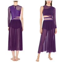 Robe de danse lyrique moderne, robes fendues, vêtements de danse, costumes pour la danse contemporaine, léger, classique