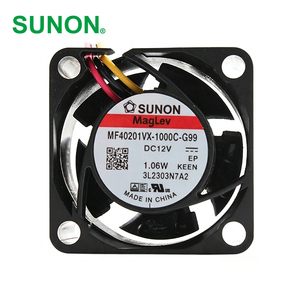 Ventilateur axial SUNON MF40201VX-1000C-G99 OEM en plastique 40x40x20mm 12VDC 80mA 1.06W 8000RPM 10.8CFM avec roulement à billes pour armoire et onduleur - Product Image 1