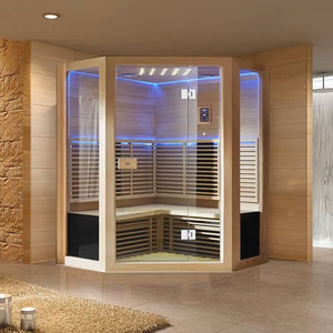 4 người gỗ tuyết tùng trong nhà phòng tắm hơi hiện đại sang trọng phòng xông hơi - Product Image 2