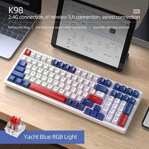 Attack Shark K98 OEM Mechanical Gaming Keyboard RGB Backlit 100 Keys <b>Wireless</b> Triple Mode Multimedia Anti-Ghosting Mechanical Ke - Product Image 2
