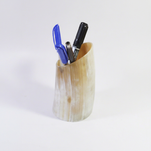 Buffalo Horn Pen Holder for <b>office</b> and Durability Perfect for Pens <b>Desk</b> Decor High Quality - Product Image 1
