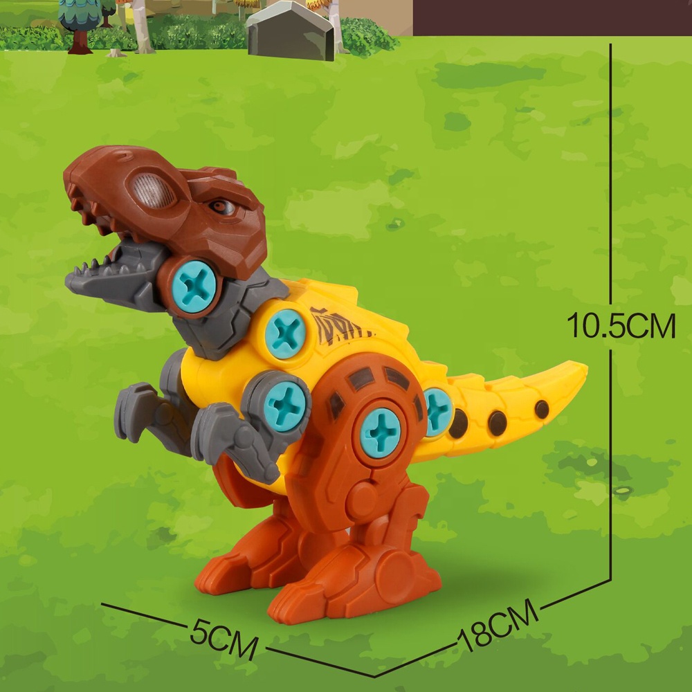 Juguetes de Dinosaurios para Armar, Bloques de Construcción 3D Desmontables, Juguetes STEM de Construcción para Niños con Destornillador Juguetes de Dinosaurios para Armar, Bloques de Construcción 3D Desmontables, Juguetes STEM de Construcción para Niños con Destornillador