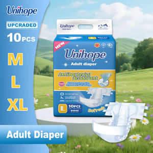 Pannolini per Adulti Unisex Premium Unihope, Alta Qualità, Traspiranti, Assorbenti, Design Stampato, Tessuto Non Tessuto, Prevenzione Perdite 3D - Product Image 1