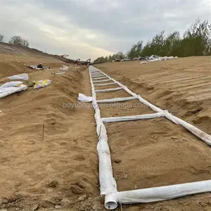 Fosso cieco di plastica del tubo permeabile dell'acqua nera verde 300mm per drenaggio del Tunnel