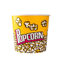 Gobelet en papier artisanal à paroi unique jetable écologique pour pop-corn petite boîte d'emballage à utiliser pour les biscuits jetables muraux