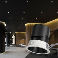 Spot encastré LED Europe réglable et dimmable 7W pour plafond, éclairage de spot pour hôtel, magasin, salle d'exposition, musée, DMX512