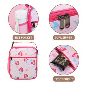 Sac isotherme à double compartiment personnalisé pour enfants avec fermeture éclair, design portable pour l'école - Product Image 3