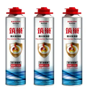 750ml Mousse Polyurethane Foam Fire Retardant High Density Pu Spray Foam For Bonding And Caulking