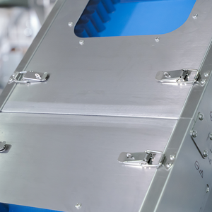 LINPACK Industrie alimentaire Système de bande transporteuse de levage automatique en PVC incliné de qualité alimentaire pour granulés solides - Product Image 3