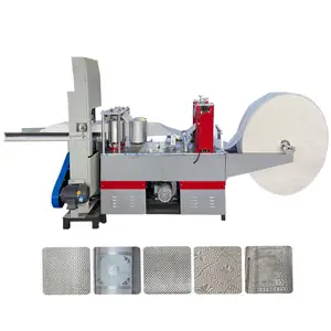 Machine automatique de fabrication de mouchoirs en papier de serviette avec impression 1 couleur ou 2 couleurs pour petites entreprises
