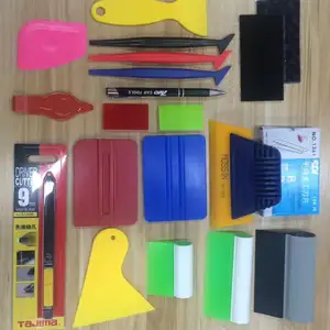 Kit d'outils professionnels en vinyle, enveloppe de voiture, Kit d'applicateur de véhicule pour fenêtre, Film plastique, installation outils de papier peint