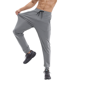 Pantalon de randonnée softshell imperméable et coupe-vent pour homme, taille élastique, décontracté, séchage rapide, uni, teint, long et ample - Product Image 1