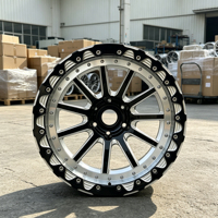 Jantes de course Drag Racing personnalisées, Beadlock en aluminium forgé, tout-terrain, 15x10 5x108 5x130 5x114.3, pour Maserati Volvo Kia